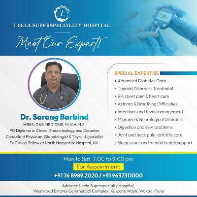 Dr. Sarang Barbind - Top Consultant Physician, Diabetologist, and Thyroid Specialist in Wakad, PCMC